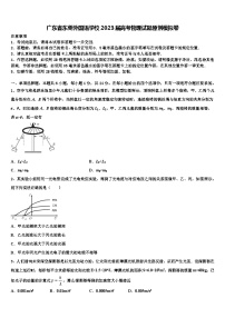 广东省东莞外国语学校2023届高考物理试题原创模拟卷