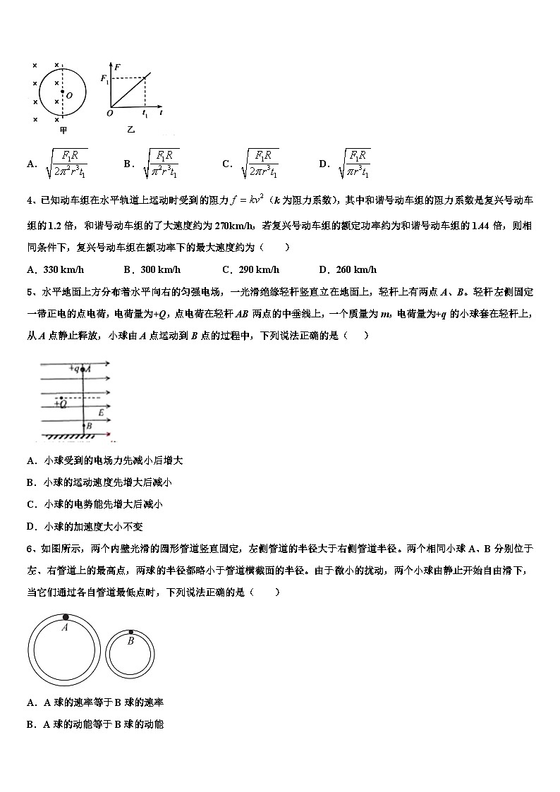 广东省佛山市石门高级中学2023年校高三下学期第一次在线月考物理试题02