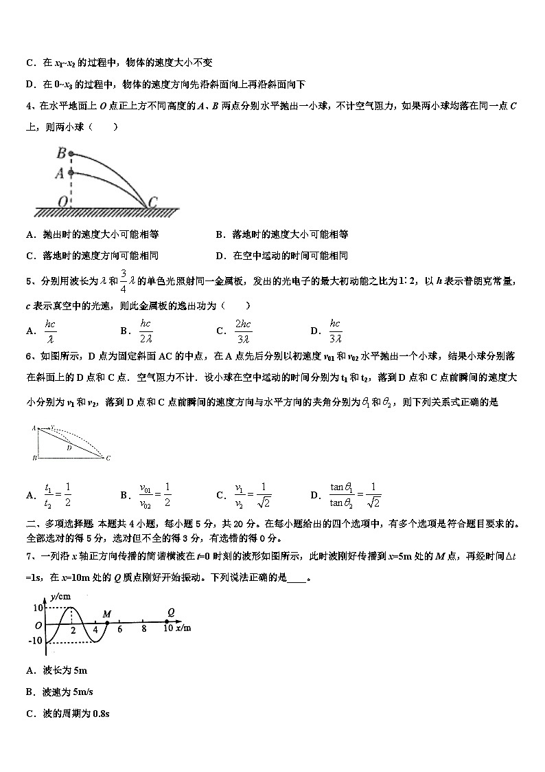 广东省蓝精灵中学2023年高三物理试题3月11日第2周测试题第2页