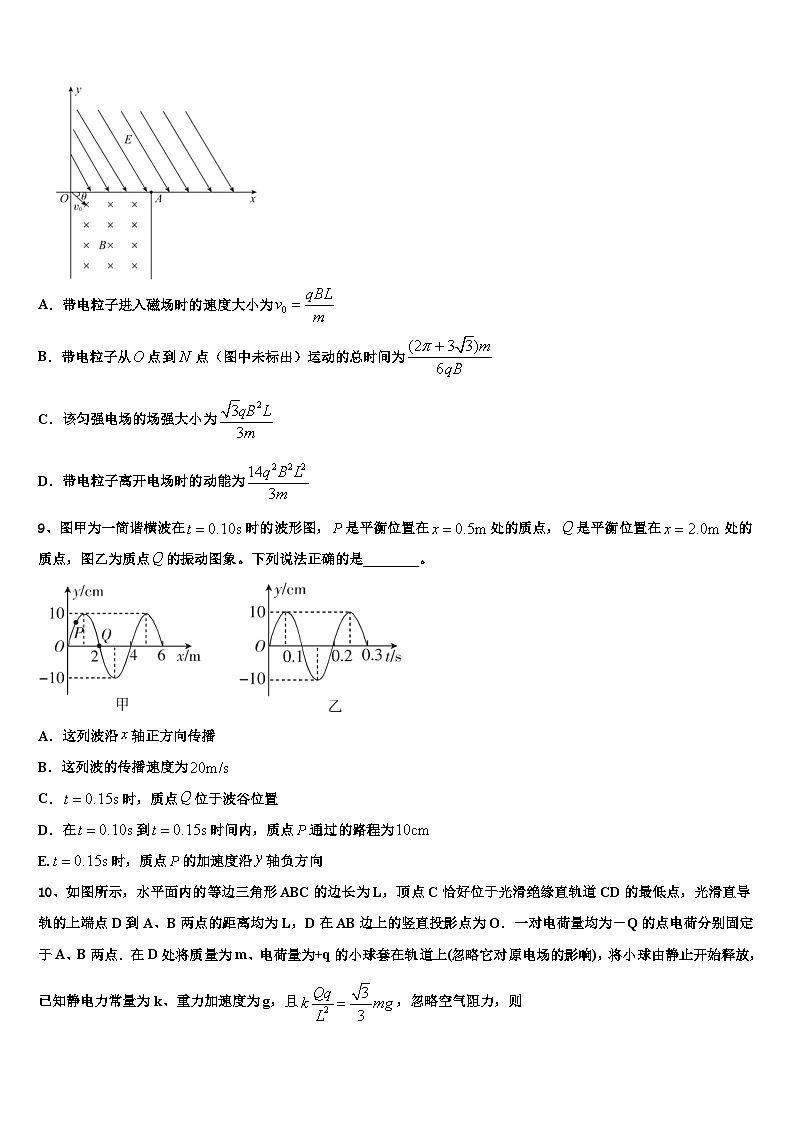 广东省广州市第89中学2022-2023学年高三第一次质量调研普查考试物理试题03