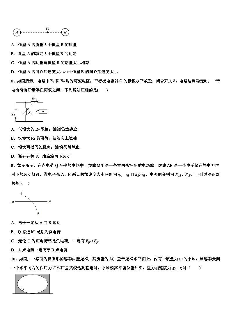 广东省广州市番禺区禺山高级中学2023届高三物理试题教学情况调查（一）物理试题第3页