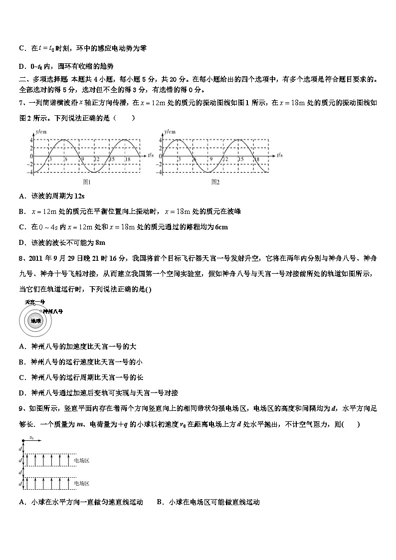 广东省阳江市阳东广雅中学2022-2023学年高三下学期学前考试物理试题文试题第3页