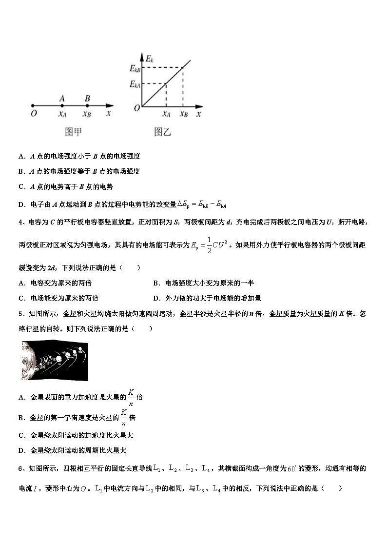 广东省佛山市禅城区佛山实验中学2022-2023学年3月高三一轮复习摸底考试（线上）物理试题02