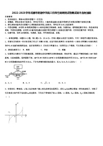 2022-2023学年成都市树德中学高三阶段性调研测试物理试题不含附加题