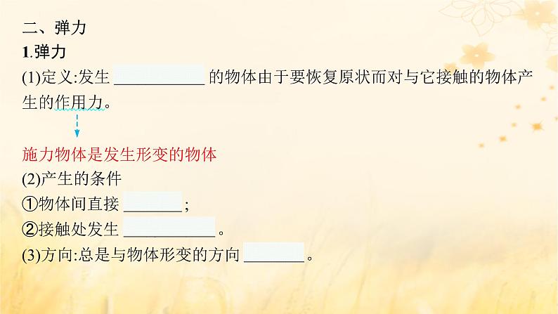 适用于新教材2024版高考物理一轮总复习第2章相互作用第1讲重力弹力摩擦力课件07