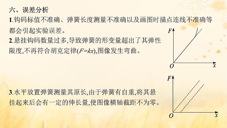 适用于新教材2024版高考物理一轮总复习第2章相互作用实验探究课2探究弹簧弹力与形变量的关系课件07