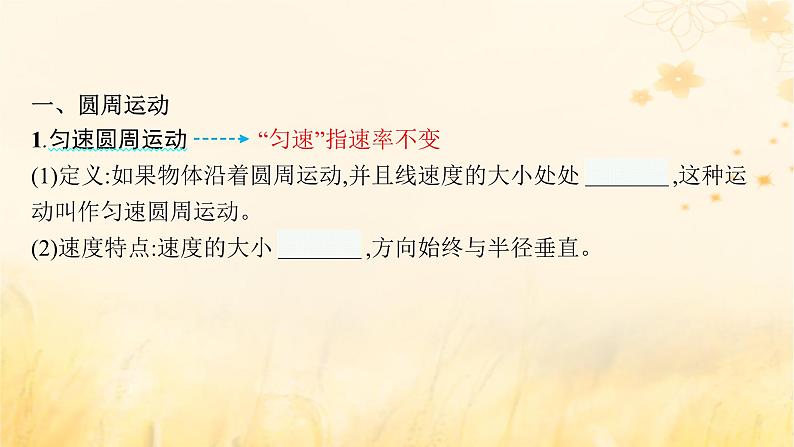 适用于新教材2024版高考物理一轮总复习第4章曲线运动万有引力与航天第3讲圆周运动课件04