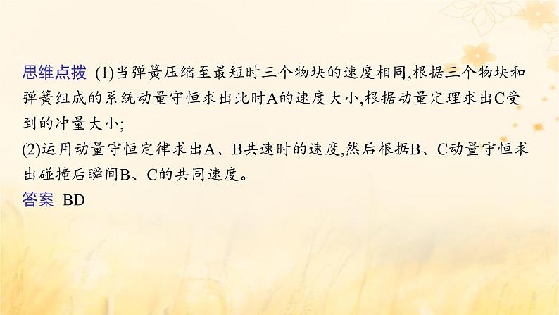 适用于新教材2024版高考物理一轮总复习第6章动量守恒定律专题提升课10“滑块_弹簧”模型和“滑块_斜曲面”模型课件第6页