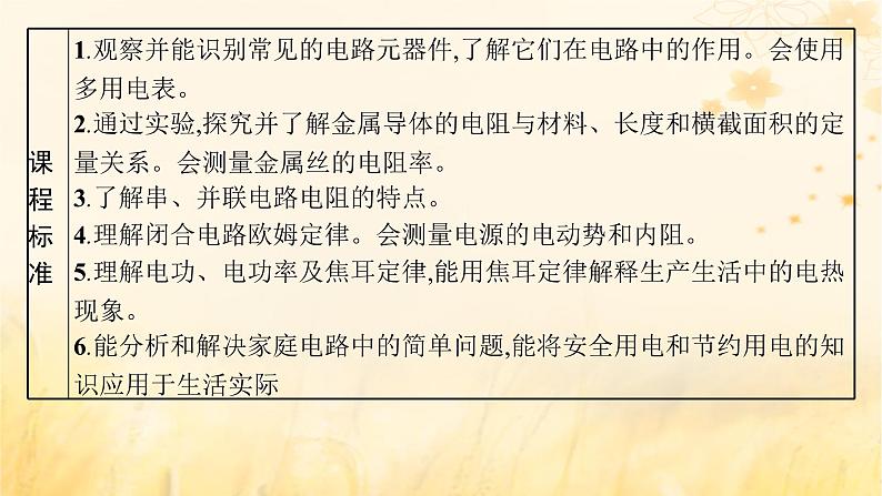 适用于新教材2024版高考物理一轮总复习第9章电路第1讲电阻定律欧姆定律焦耳定律课件03