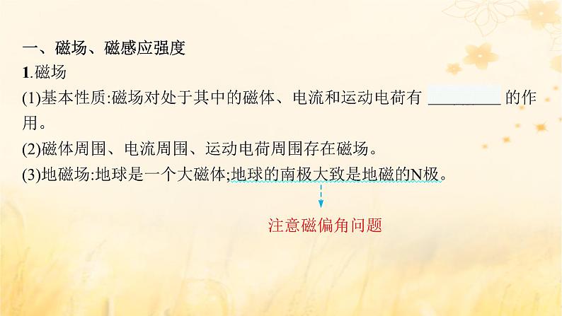 适用于新教材2024版高考物理一轮总复习第10章磁场第1讲磁场的描述磁吃电流的作用课件第6页