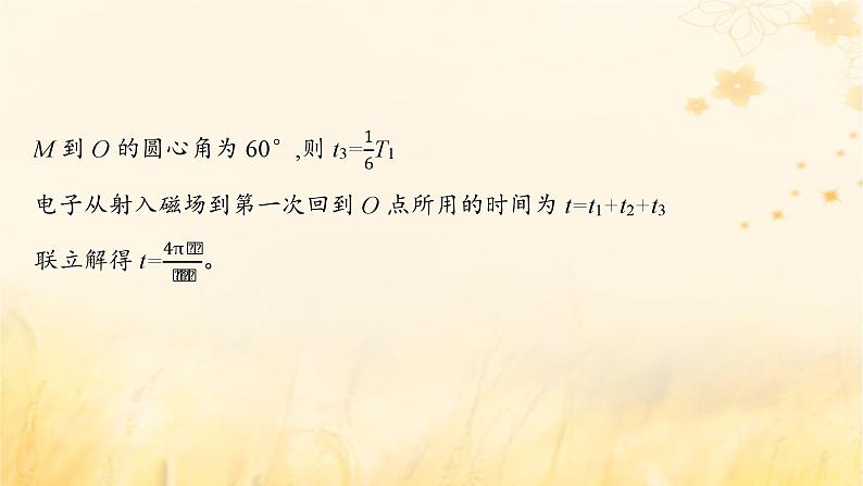 适用于新教材2024版高考物理一轮总复习第10章磁场专题提升课14带电粒子在组合场和交变电磁场中的运动课件第7页