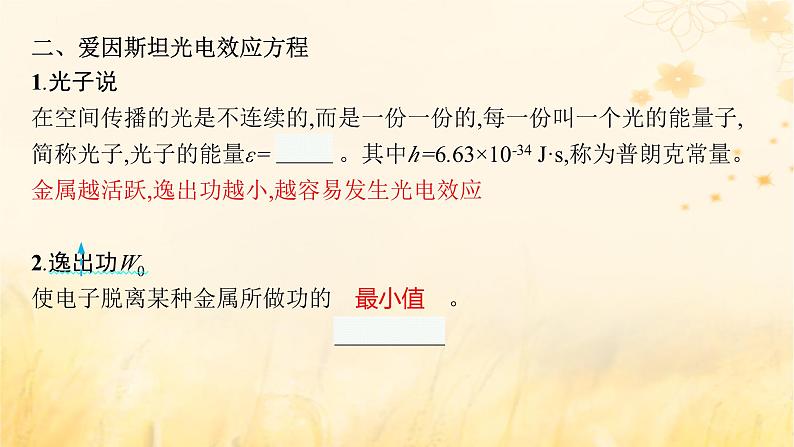 适用于新教材2024版高考物理一轮总复习第15章近代物理第1讲光电效应波粒二象性课件08