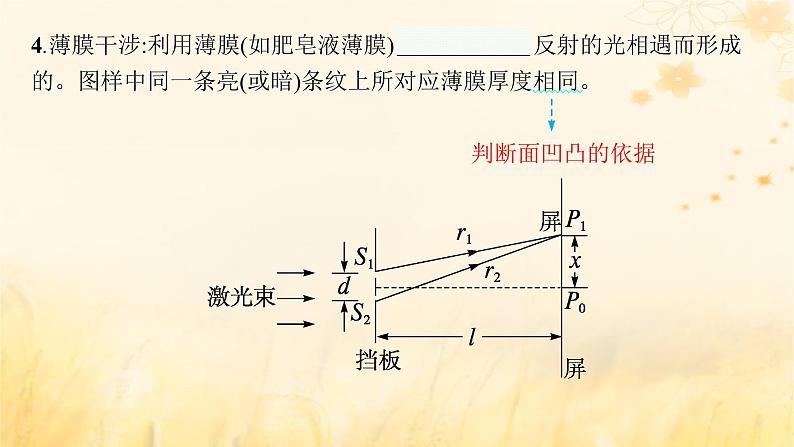 适用于新教材2024版高考物理一轮总复习第13章光学电磁波相对论第2讲光的干涉衍射和偏振电磁波相对论课件第5页