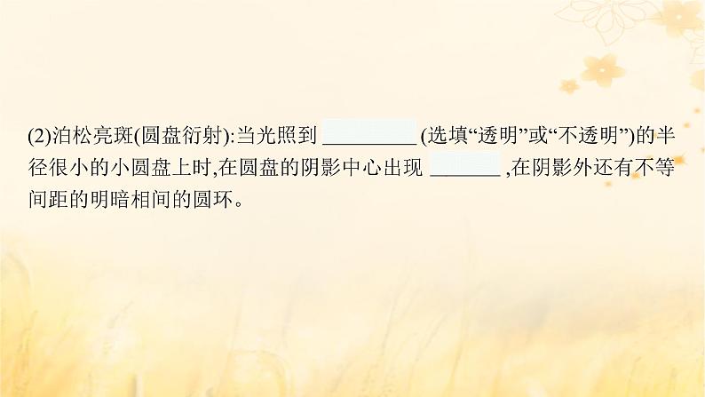 适用于新教材2024版高考物理一轮总复习第13章光学电磁波相对论第2讲光的干涉衍射和偏振电磁波相对论课件第8页