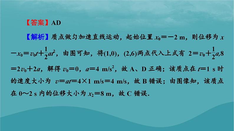 2023年新教材高中物理第2章匀变速直线运动的研究微课题1运动图像课件新人教版必修第一册第7页