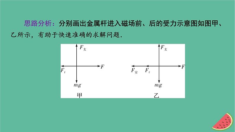 2023年新教材高中物理微课题3电磁感应中的动力学问题课件新人教版选择性必修第二册第8页