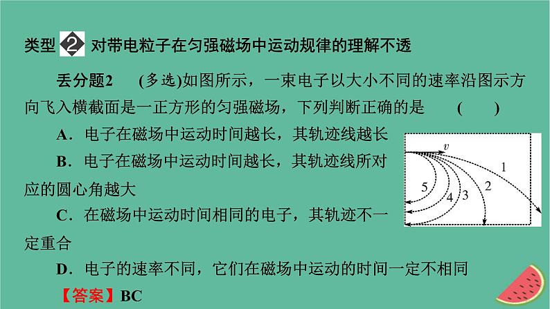 2023年新教材高中物理本章易错题归纳1第1章安培力与洛伦兹力课件新人教版选择性必修第二册05