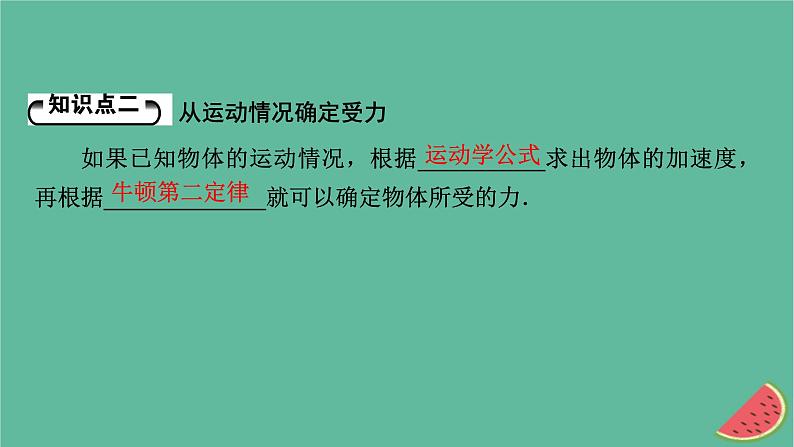 2023年新教材高中物理第4章牛顿运动定律第5节牛顿运动定律的应用课件粤教版必修第一册08