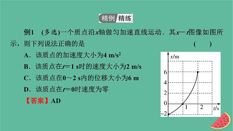 2023年新教材高中物理微课题1运动图像课件粤教版必修第一册第6页