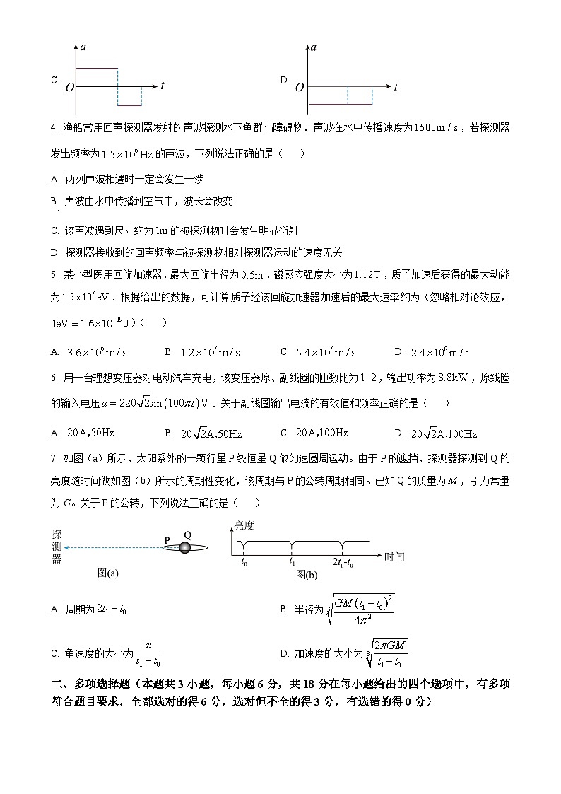2023年高考真题——物理（广东卷）（Word版附答案）02