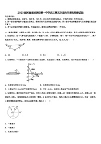 2023届河南省汤阴县第一中学高三第五次适应性训练物理试题