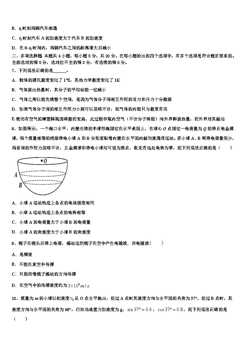 2023届湖北省宜昌市七校教学协作体五校联考高考物理试题模拟试卷第3页