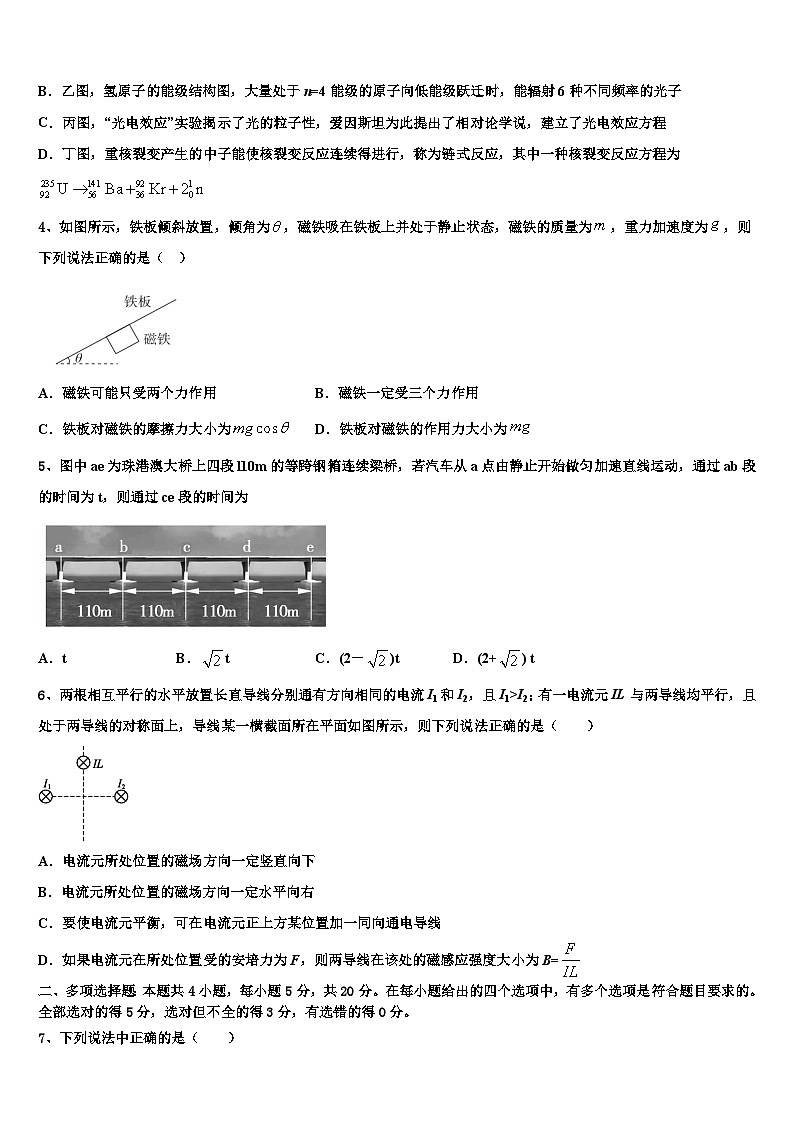 2023届湖南省重点中学高三下学期3月物理试题测试第2页