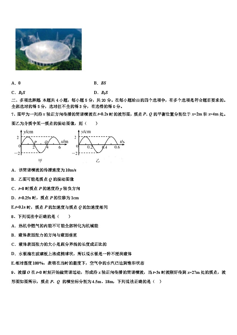 2023届浙江省宁波市慈溪市三山高级中学高三3月适应性考试物理试题第3页