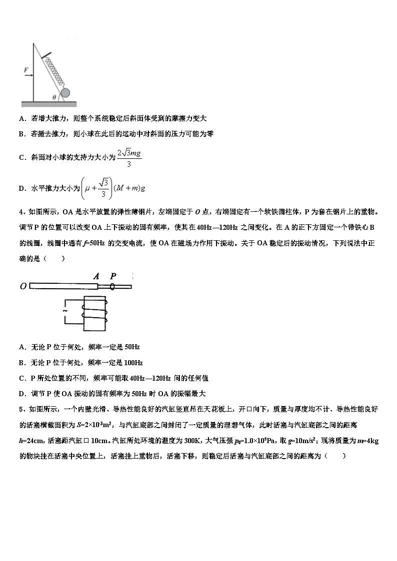 2022-2023学年辽宁省葫芦岛市全国卷Ⅱ物理试题高考模拟题02