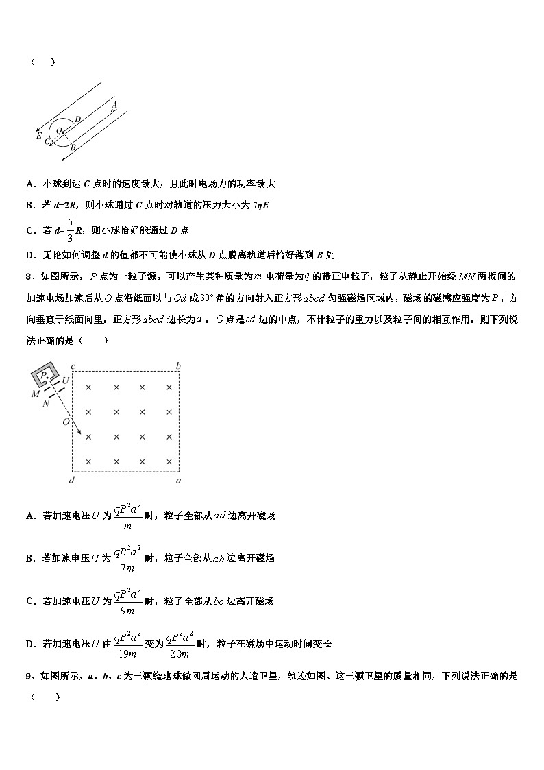 2022-2023学年辽宁省沈阳市二十中学3月高三押题测试卷（2）物理试题（理工农医类）试题第3页