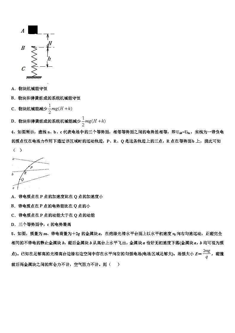 2022-2023学年山西省陵川高三下学期第二次统练物理试题02
