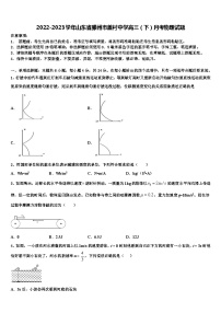 2022-2023学年山东省滕州市盖村中学高三（下）月考物理试题