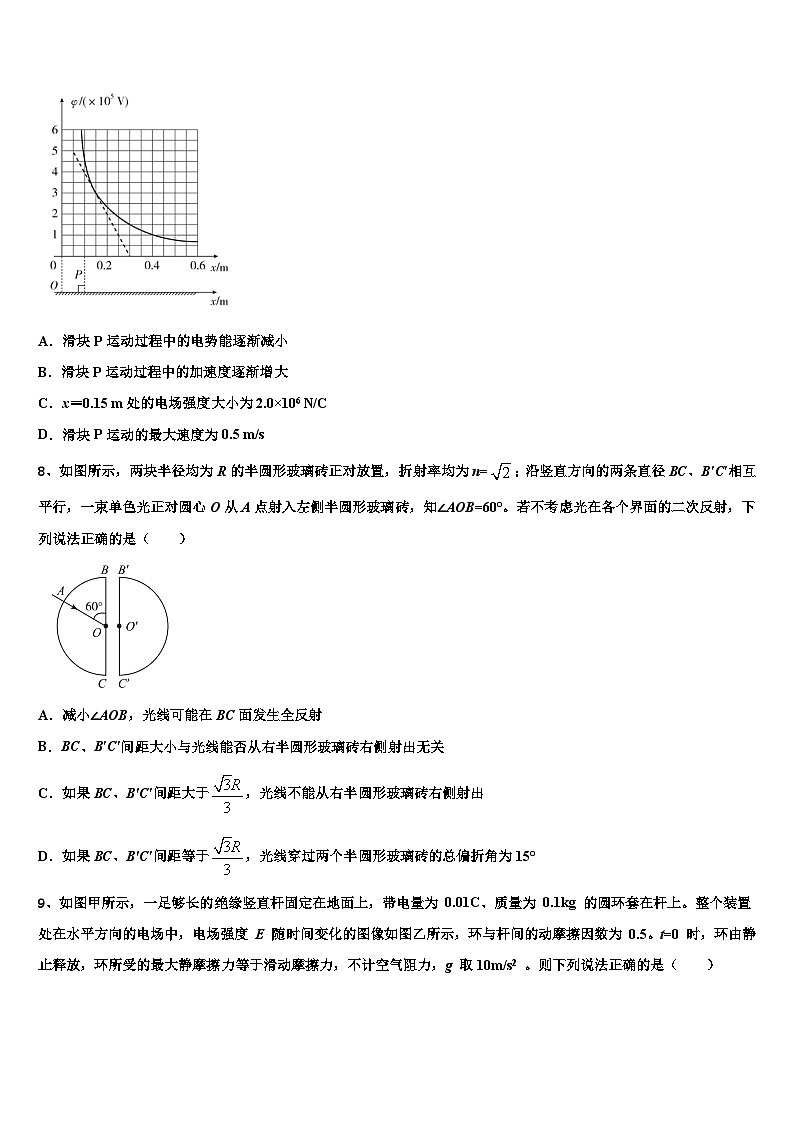 2022-2023学年广东省广州市广东实验中学高三下期末质量检查物理试题理试题第3页