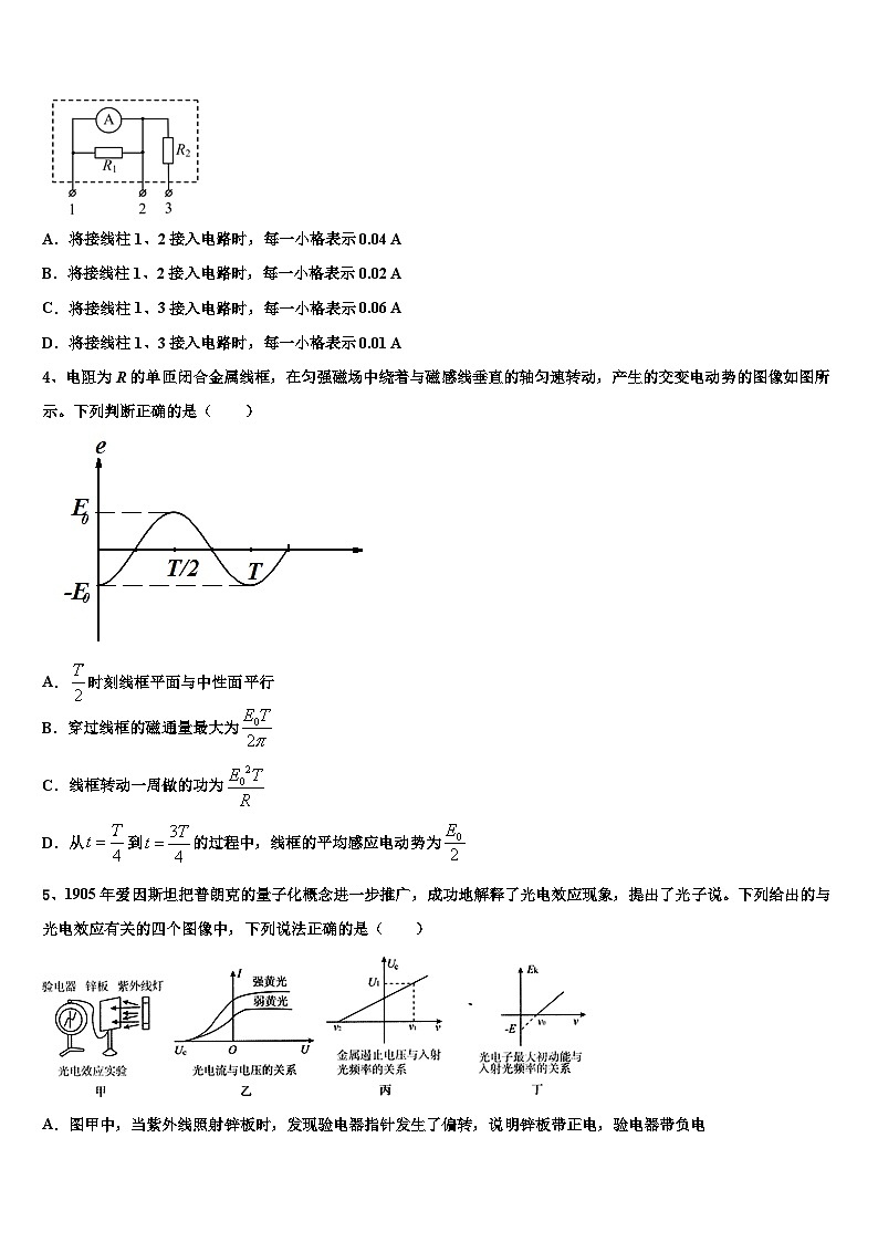 2023届广东省华南师大附中高三年级摸底考试物理试题第2页