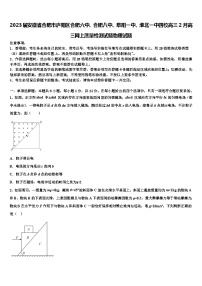 2023届安徽省合肥市庐阳区合肥六中、合肥八中、阜阳、淮北四校高三2月高三网上质量检测试题物理试题