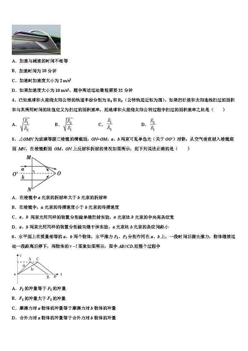 河南省开封市2023年高三二模考试物理试题试卷第2页
