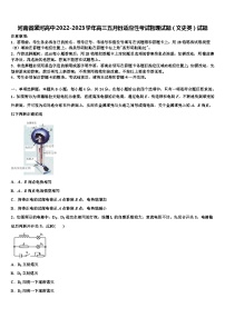 河南省漯河高中2022-2023学年高三五月份适应性考试物理试题（文史类）试题