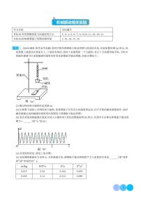 机械振动相关实验——2024年高考物理实验重难点（解析版）