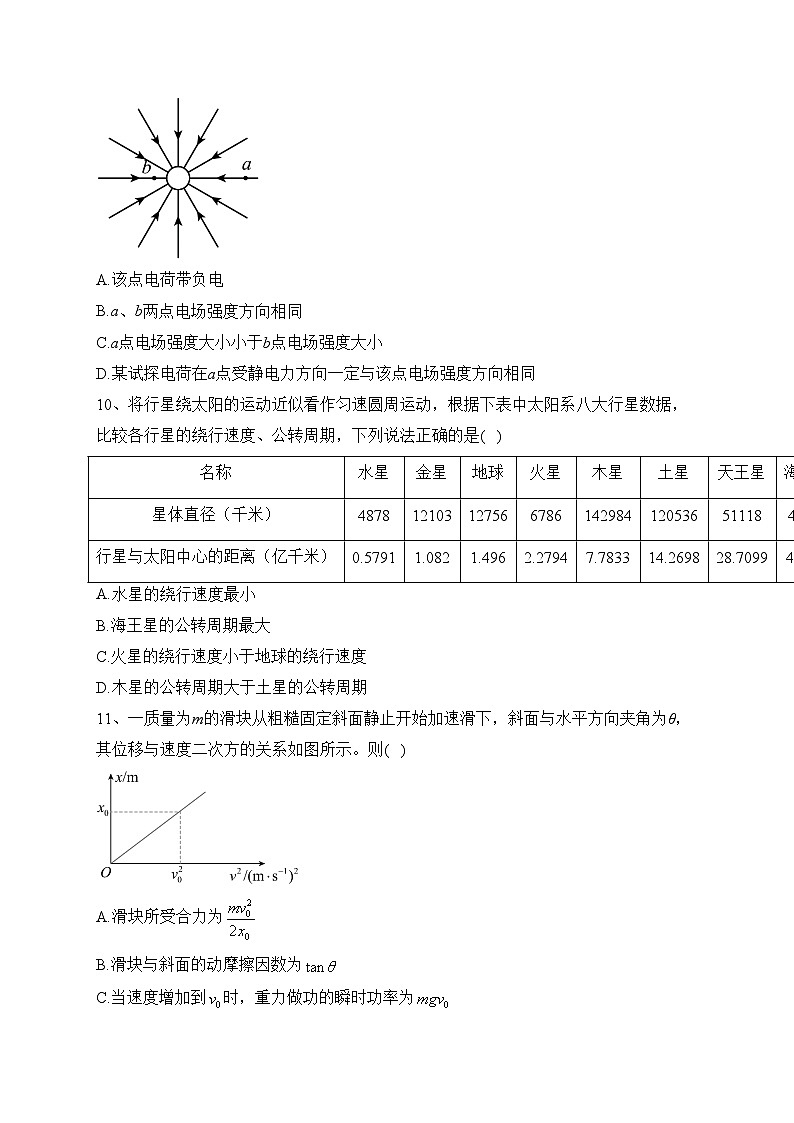 重庆市部分区2022-2023学年高一下学期期末联考物理试卷（含答案）第3页