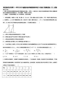 湖北省武汉市第十学2023届重点高中联盟领军考试4月高三物理试题（文）试题