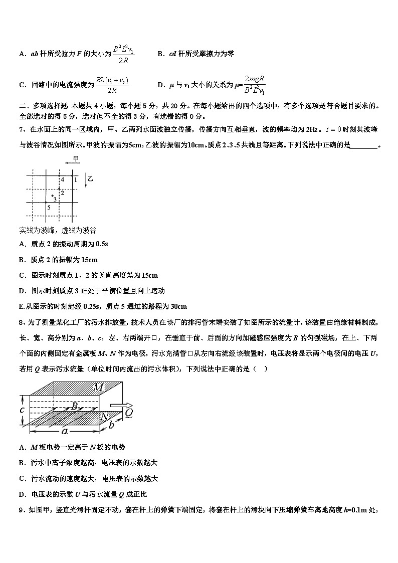 湖北省部分高中重点中学2023年高三5月综合测试（三模）物理试题理试题第3页
