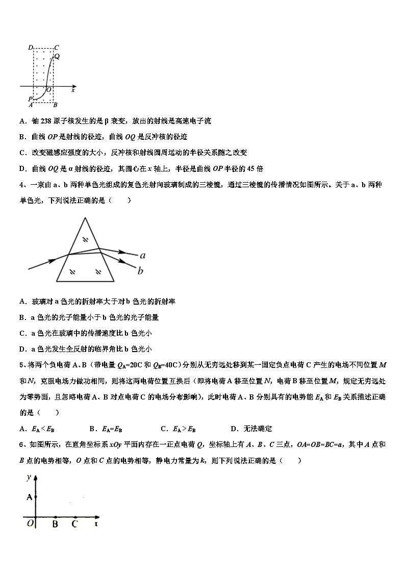 吉林省长春市长春外国语学校2023年高三下学期物理试题第一次月考第2页