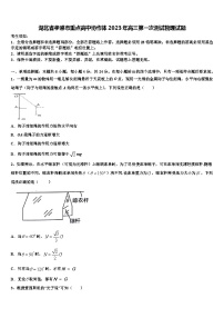 湖北省孝感市重点高中协作体2023年高三第一次测试物理试题