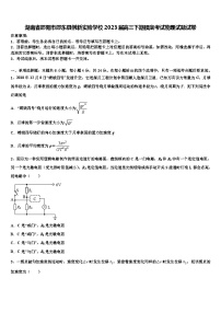 湖南省邵阳市邵东县创新实验学校2023届高三下期摸底考试物理试题试卷