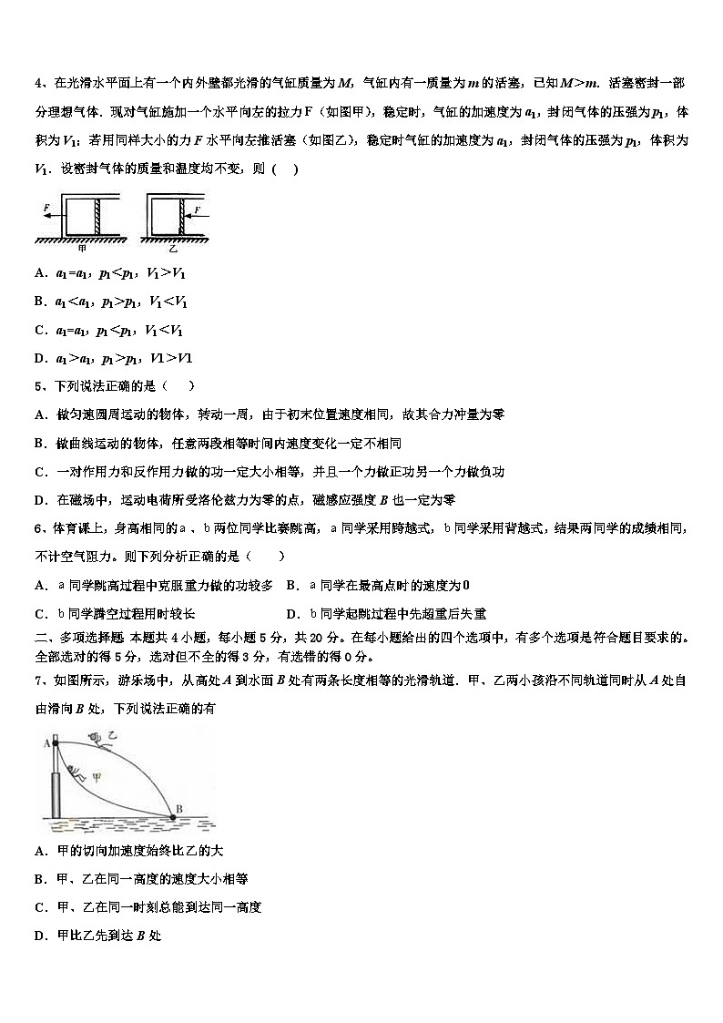 江苏常熟中学2023届高考学业水平物理试题模拟卷第2页