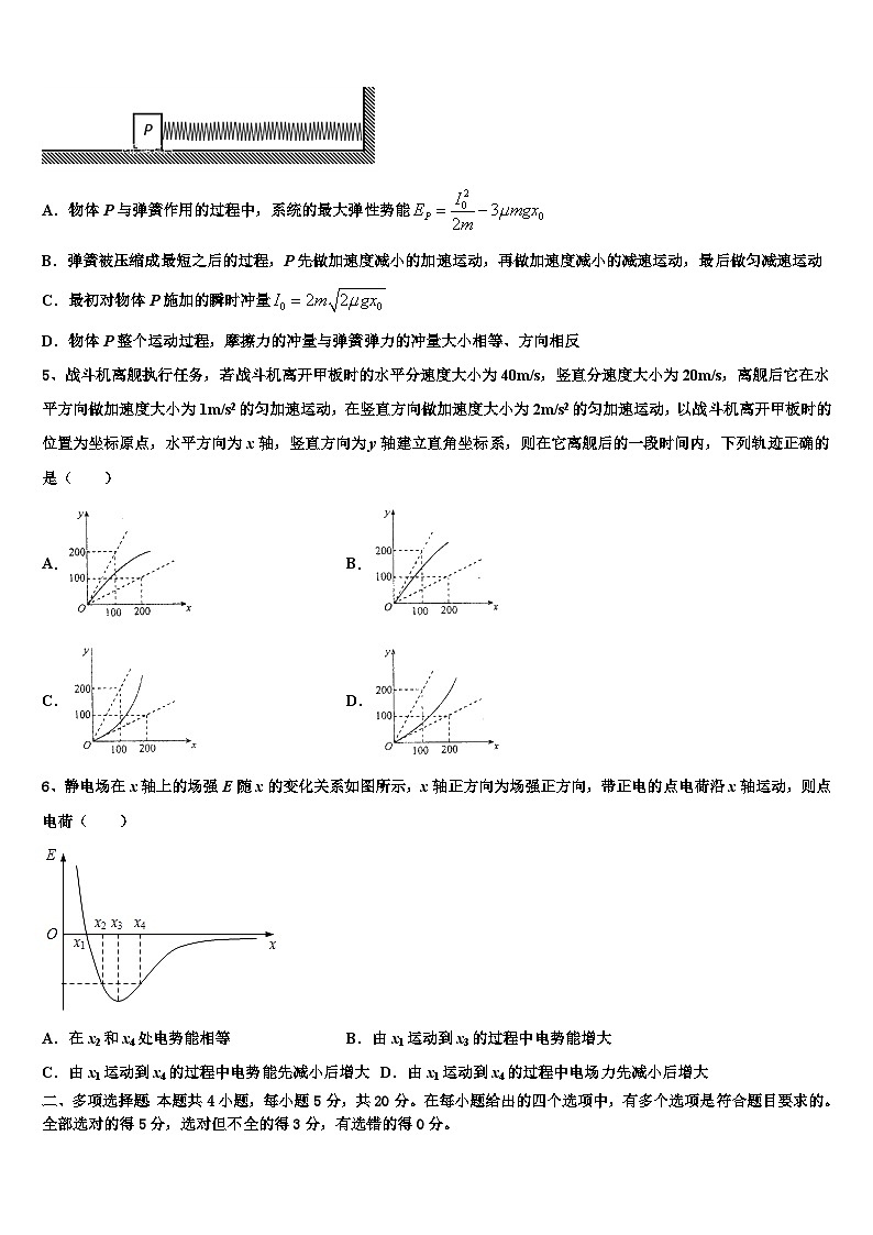 江西省吉安市吉水中学2023年高三下学期第六次月考物理试题第2页