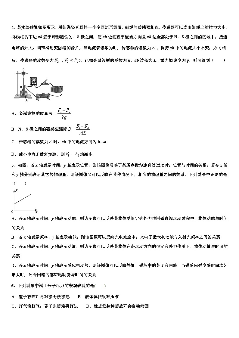 江西省上饶市“山江湖”协作体2023年高三调研测试物理试题第2页