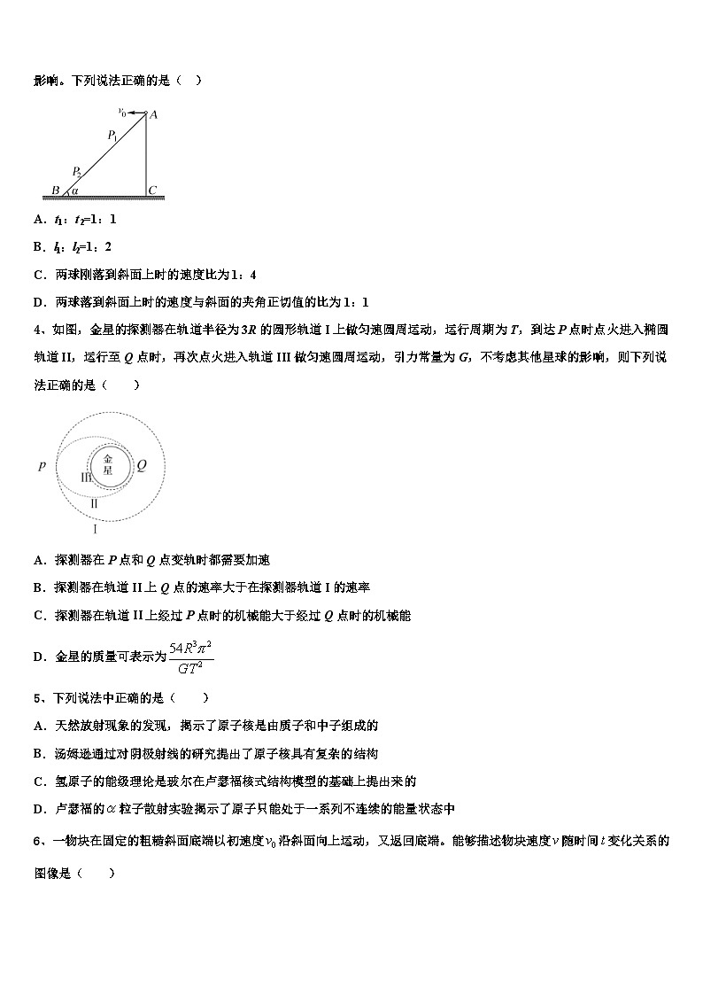 辽宁省沈阳市第一七零中学2023届高三最新模拟卷物理试题试题第2页