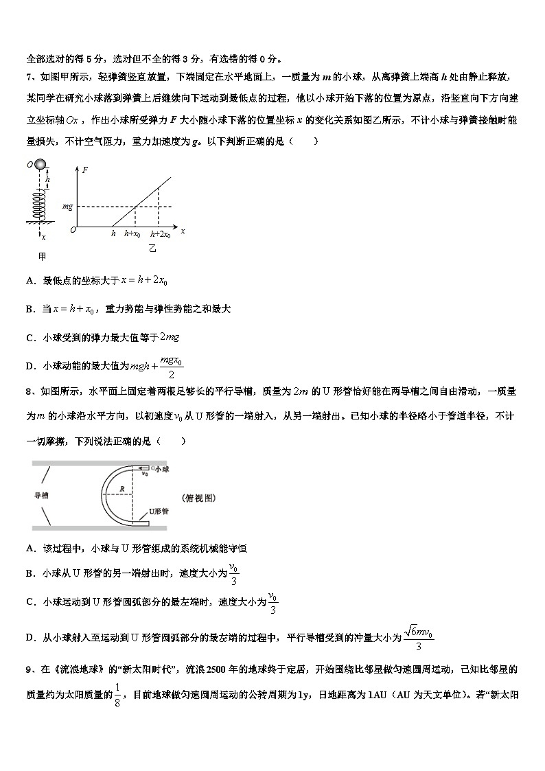 内蒙古自治区包头市第三十三中学2023年高三第三次大联考物理试题03