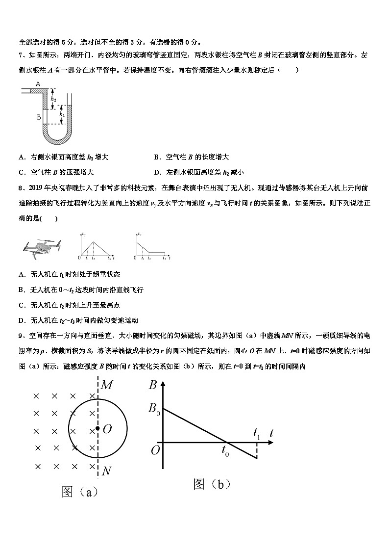 山东省青岛市第五十八中2022-2023学年高三“绵阳三诊”热身考试物理试题03